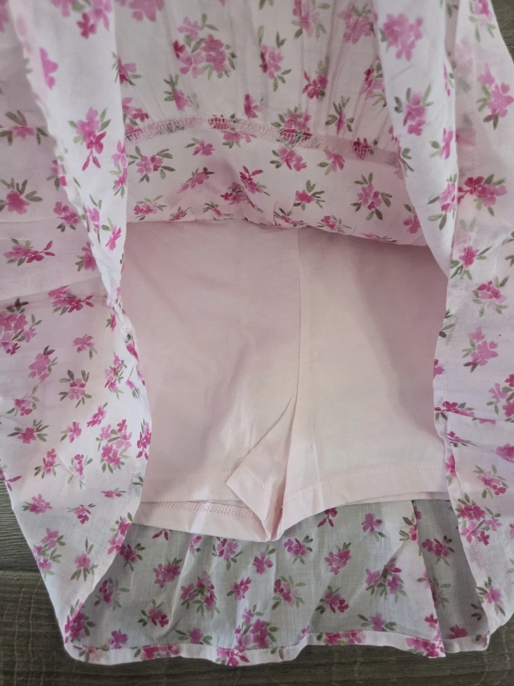 Girls Floral Tiered V-Waist Dress Size L 10/12 NWT